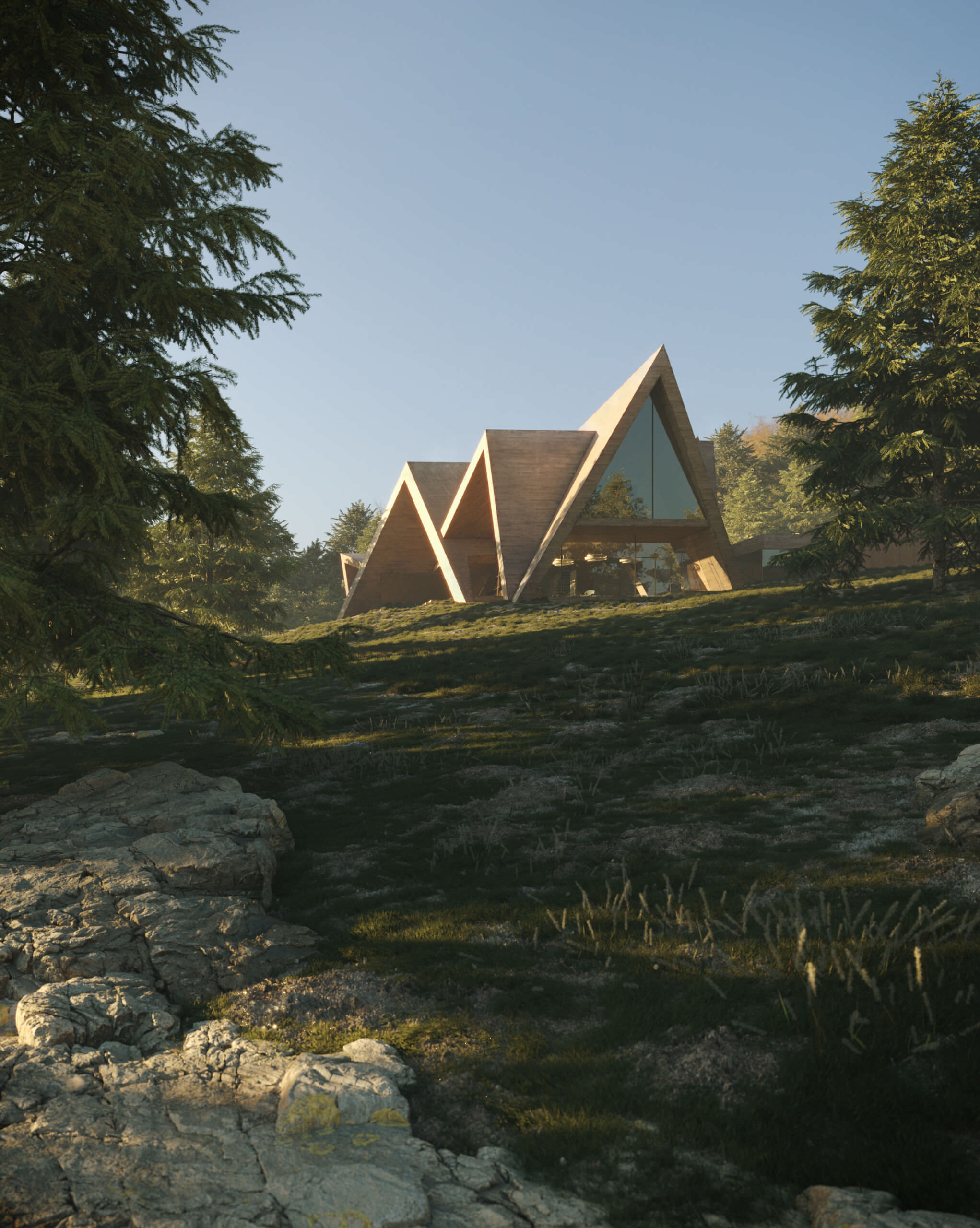 02 Colorado Villa_north-west facade_©Dima Visualization