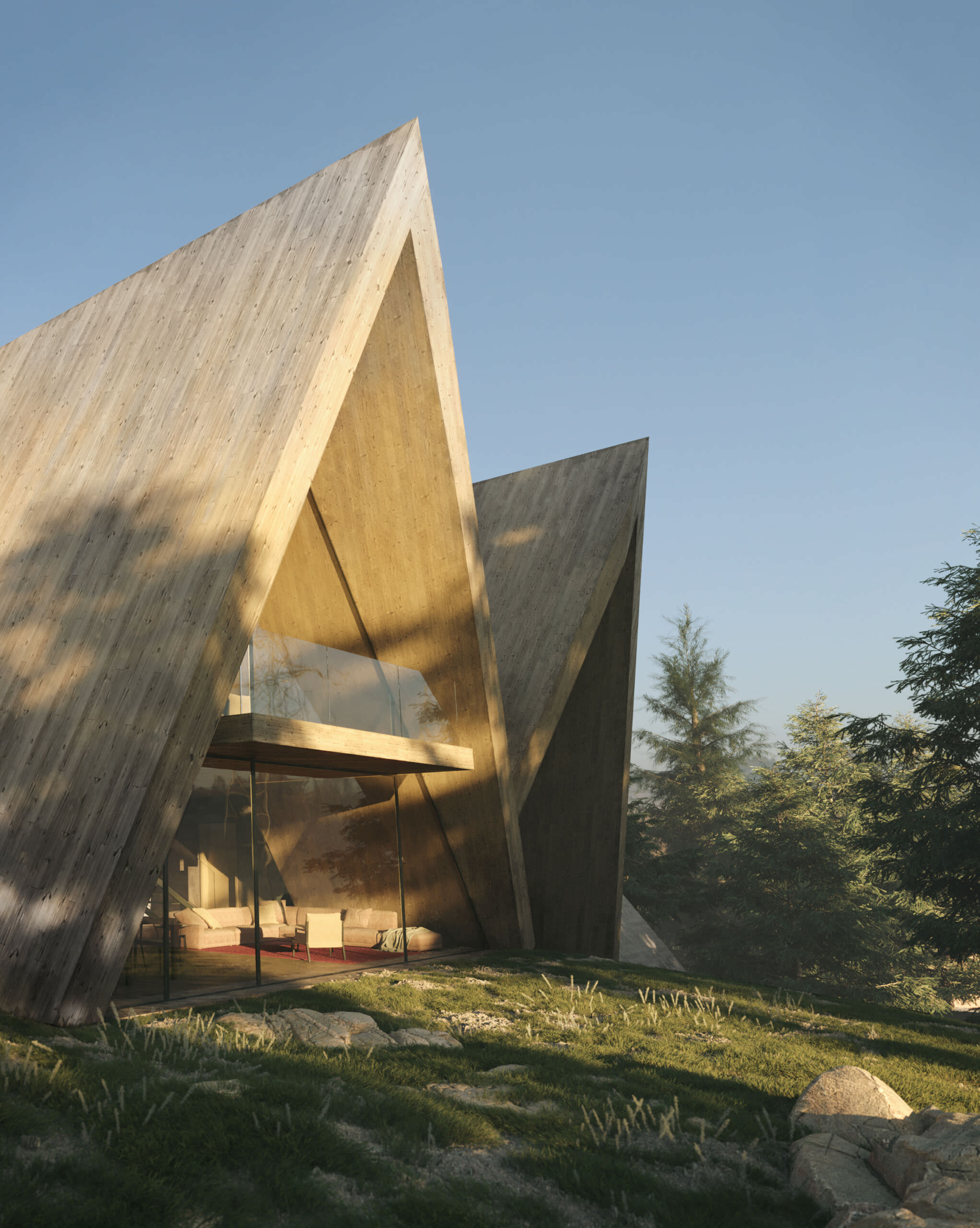 04 Colorado Villa_south-east facade_©Dima Visualization